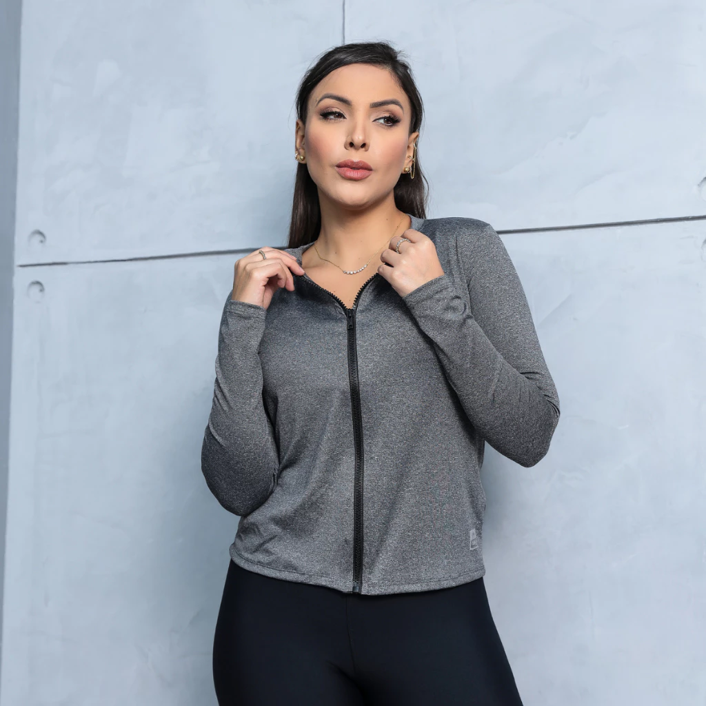 Casaco Fit com Zíper Slim | Conect Sports