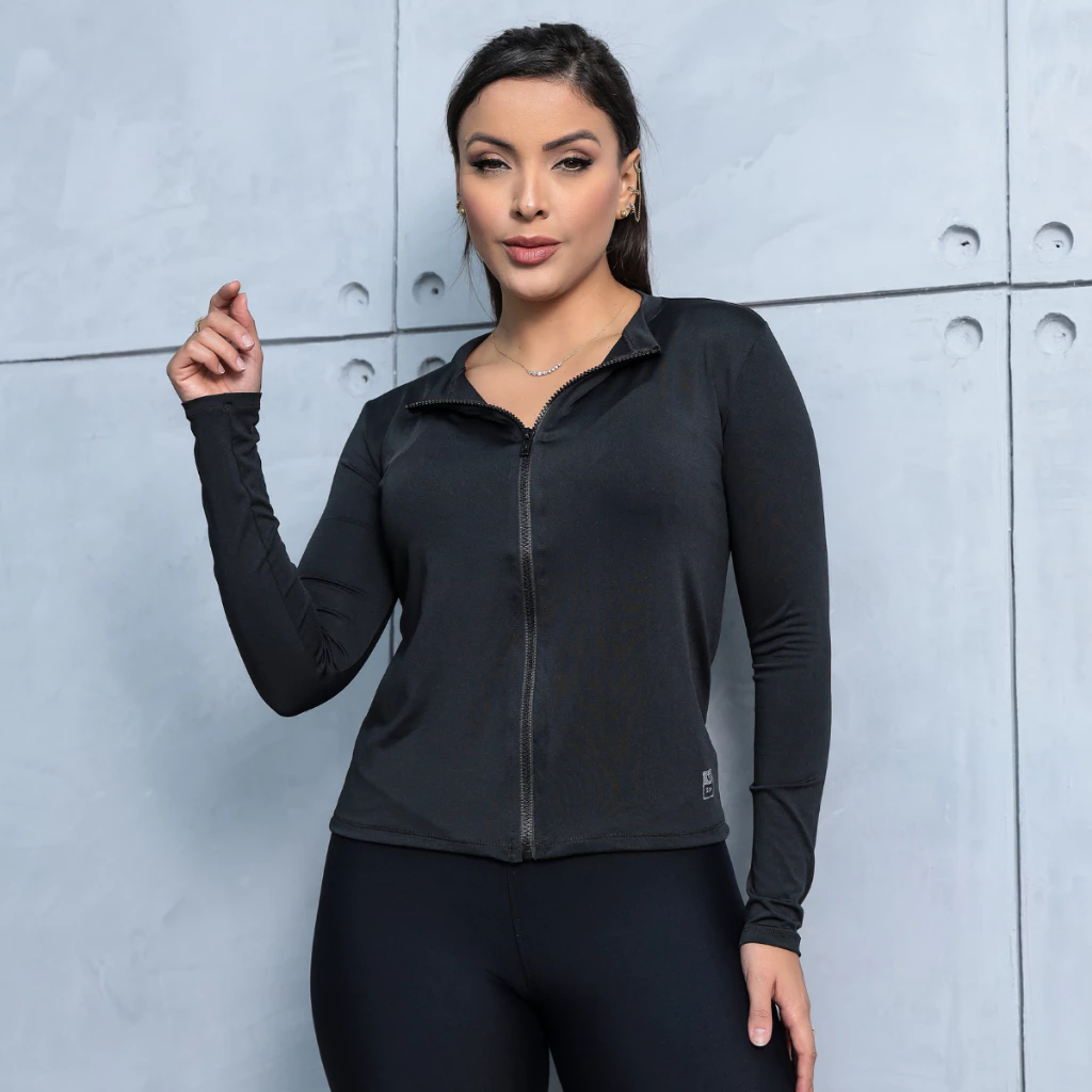 Casaco Fit com Zíper Slim | Conect Sports