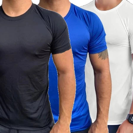 Kit 3 Camisetas Dry Fit Masculina | Conect Sports