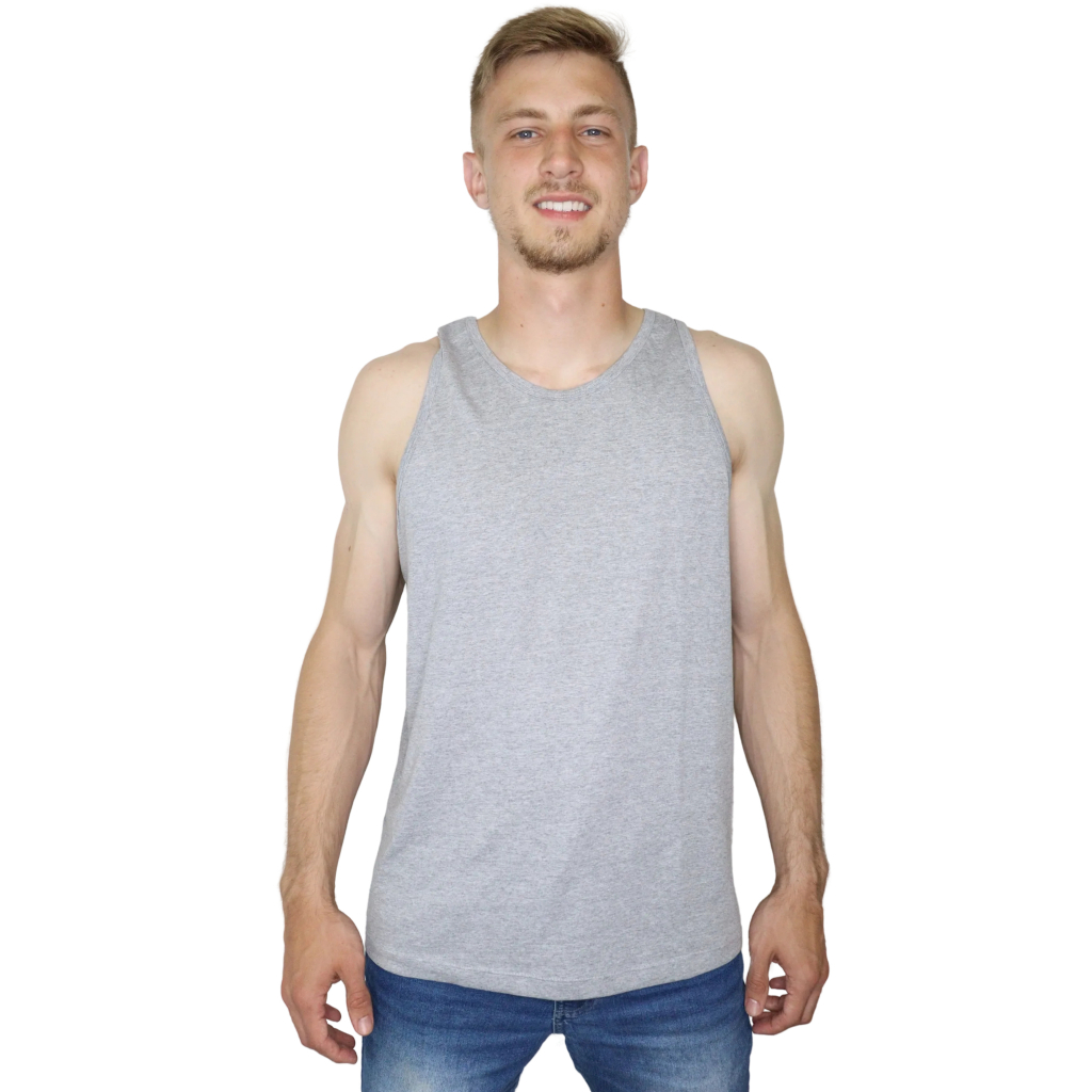 Kit 3 Regata Masculina Básica 100% Algodão