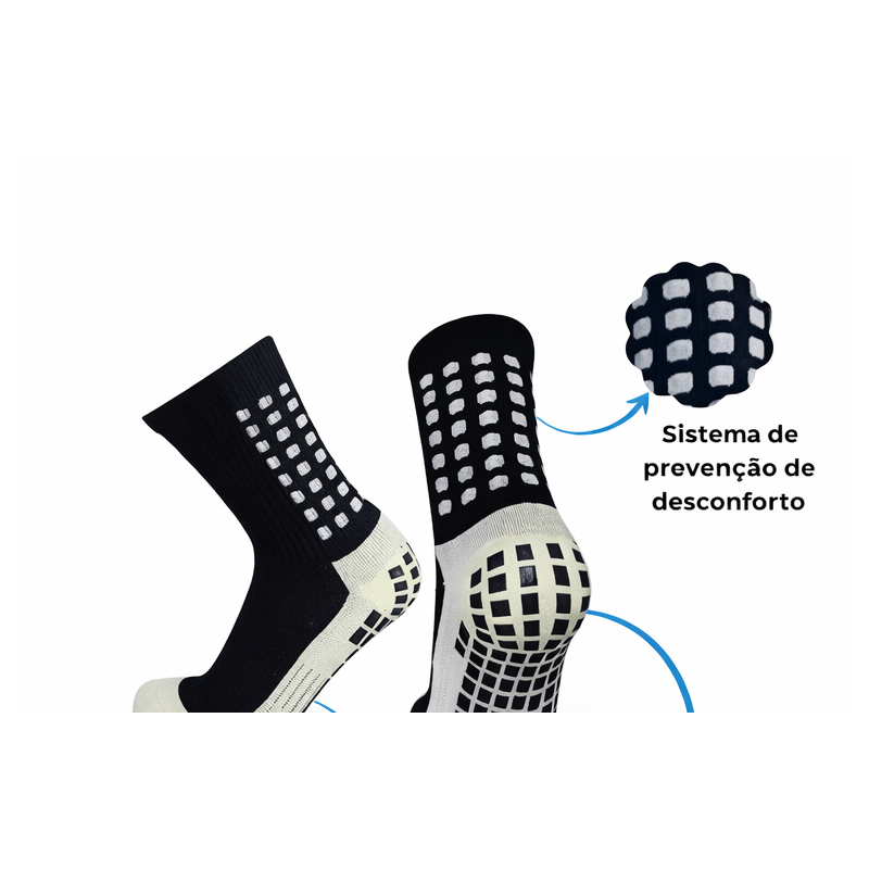 Kit 5 meia de compressão masculina cano alto | ConectSports