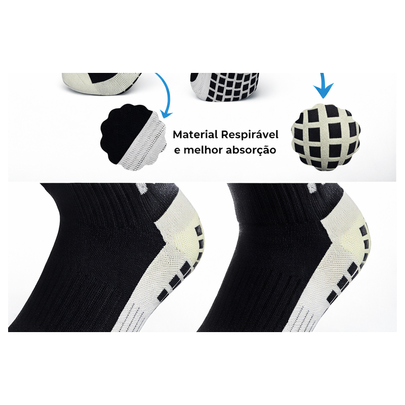 Kit 5 meia de compressão masculina cano alto | ConectSports