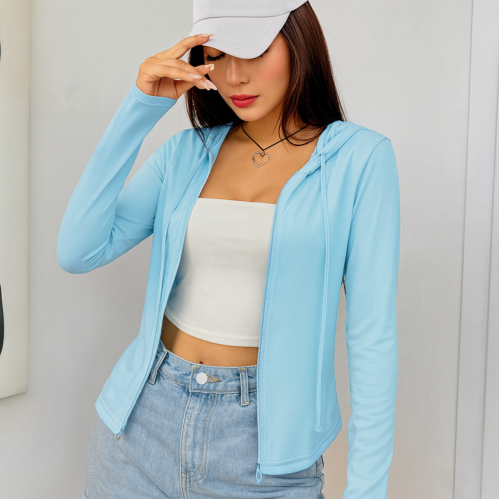 Casaco Feminino Esportivo com Capuz | Conect Sports