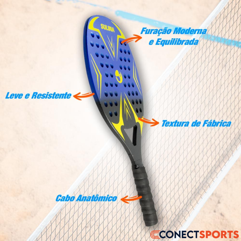Raquete Beach Tennis XPlay com Capa Protetora | Conect Sports