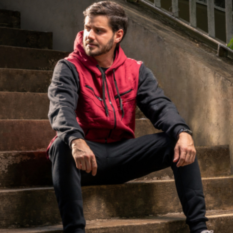 Kit Conjunto Blusa De Frio com Zíper + Calça de Moletom