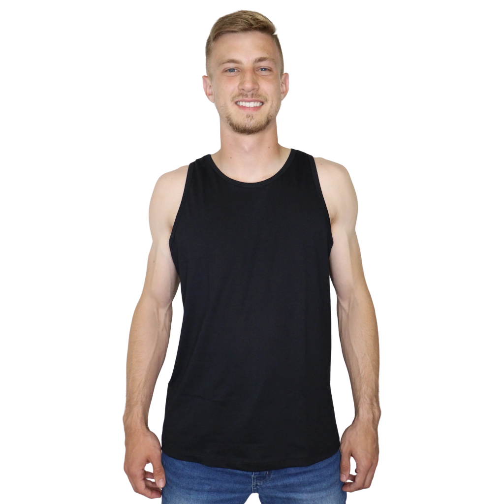 Kit 3 Regata Masculina Básica 100% Algodão