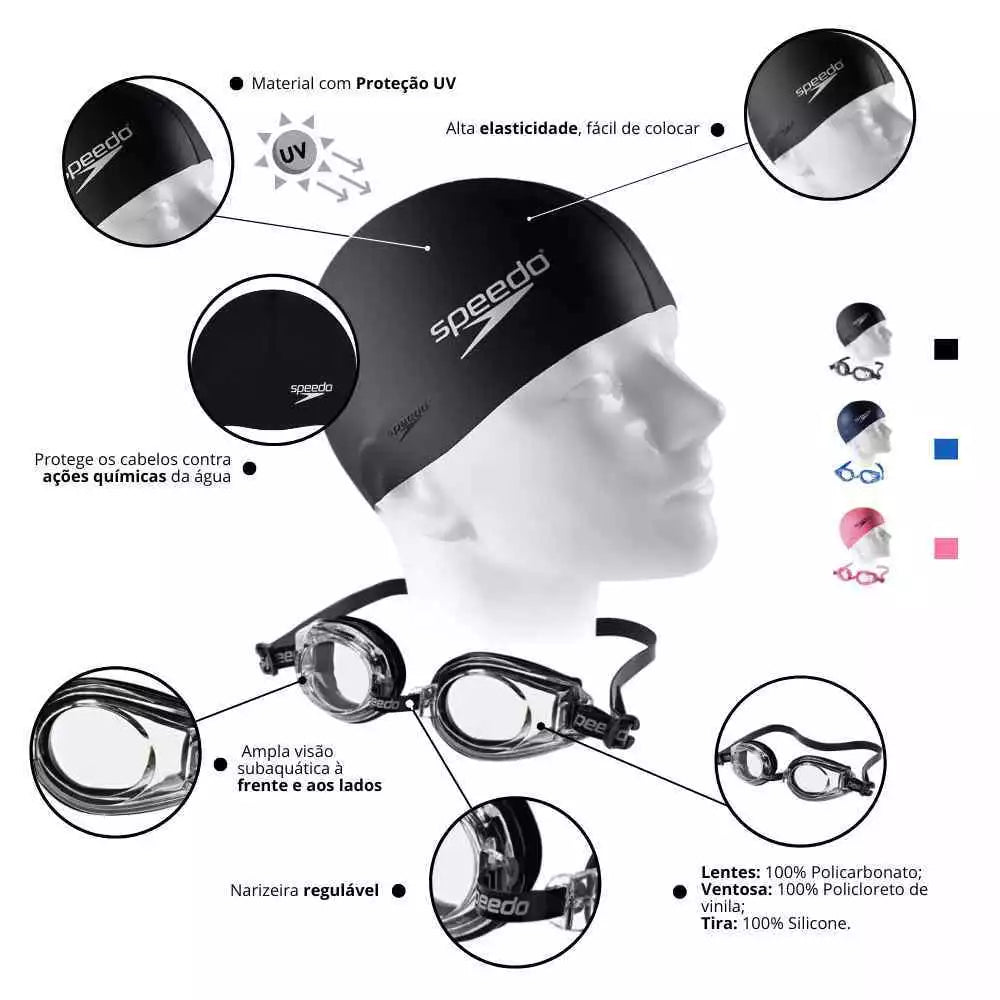 Óculos de Natação com Touca | Conect Sports