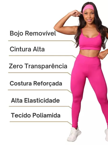 Conjunto Fitness Poliamida Premium | Conect Sports